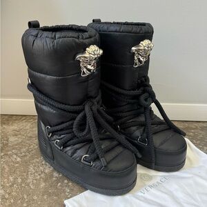 winter boots versace fur boots